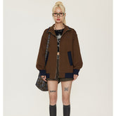 Unisex Jacket Vintage Loose Lapel Jacket for Men and Women Spring and Autumn Coat